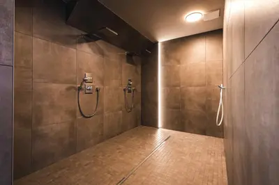 Ein Badezimmer in der Unterkunft Ferienhäuser Baltic Lagoon Haus 14a