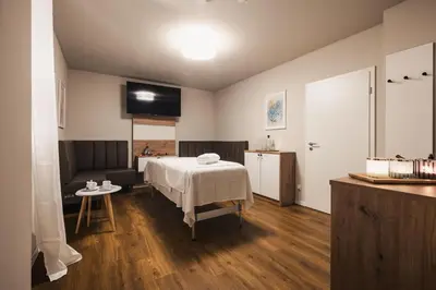 Ein Bett oder Betten in einem Zimmer der Unterkunft Ferienhäuser Baltic Lagoon Haus 16b