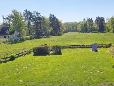 Ein Garten an der Unterkunft Das Gelbe vom Darss 7