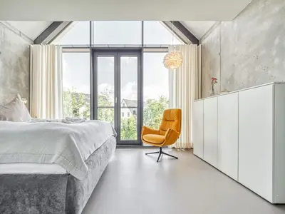 Ein Bett oder Betten in einem Zimmer der Unterkunft Ferienhaus in Fuhlendorf