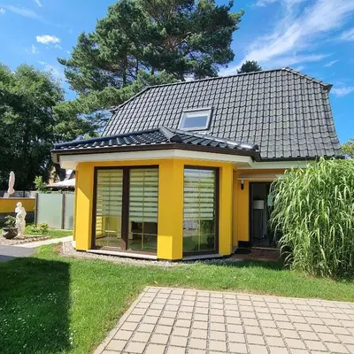 Das Gebäude in dem sich die Ferienwohnung befindet