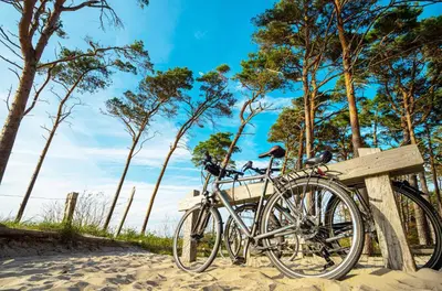 Radfahren an der Unterkunft Ostseedomizil - 5 Sterne Ferienwohnung Ihr Rückzugsort zwischen Ostsee und Bodden oder in der Nähe