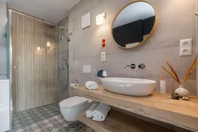 Ein Badezimmer in der Unterkunft Suite Azur