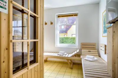 Ein Bett oder Betten in einem Zimmer der Unterkunft Trident Wohnung 1