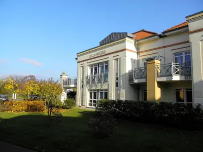 Ein Garten an der Unterkunft Hafenstraße 37 Wohnung 05