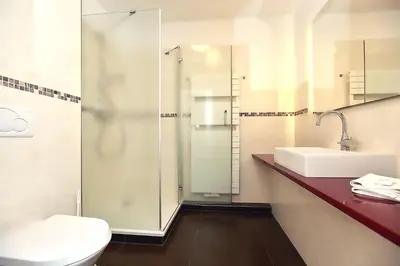 Ein Badezimmer in der Unterkunft Apartment Saatmann Komfort 6