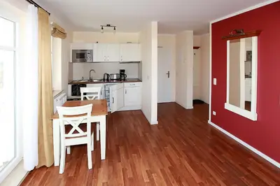 Küche/Küchenzeile in der Unterkunft Apartment Saatmann Komfort 7