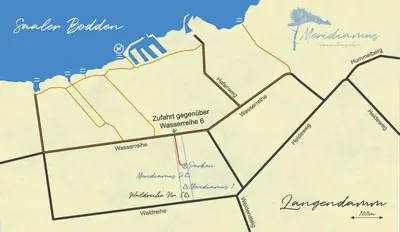 Grundriss der Unterkunft Meridiamus 1 - Ferienhäuschen in Boddennähe
