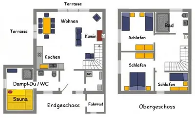 Grundriss der Unterkunft Rubinrot
