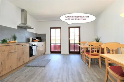 Küche/Küchenzeile in der Unterkunft Deutsches Haus Zimmer 37