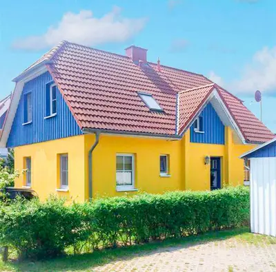 Das Gebäude in dem sich die Ferienwohnung befindet