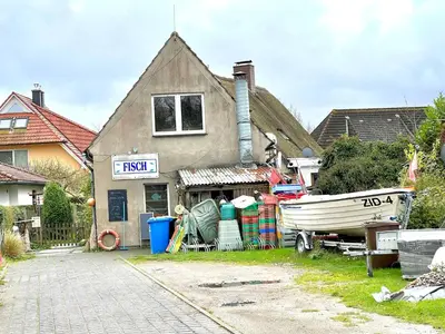 Das Gebäude in dem sich die Ferienwohnung befindet