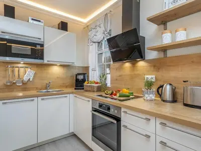 Küche/Küchenzeile in der Unterkunft Villa Strandblick 5