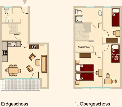 Grundriss der Unterkunft Ferienwohnanlage Nowo Ferienwohnungen Nowo Whg 08