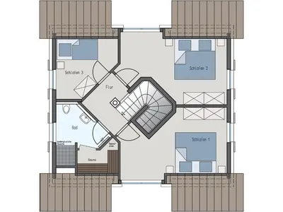 Grundriss der Unterkunft Ferienhaus Schilfrohrsaenger 39