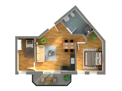Grundriss der Unterkunft Villa Strandblick 6