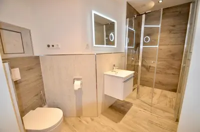 Ein Badezimmer in der Unterkunft Villa Strandblick 11