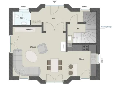 Grundriss der Unterkunft Ferienhaus Seeadler 34