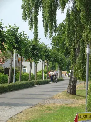 Ein Garten an der Unterkunft Anni