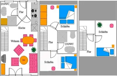 Grundriss der Unterkunft Ostseebrise FH 1