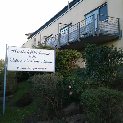 Das Gebäude in dem sich die Ferienwohnung befindet