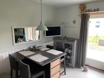 TV/Unterhaltungsangebot in der Unterkunft Ferienhaus mit Sauna