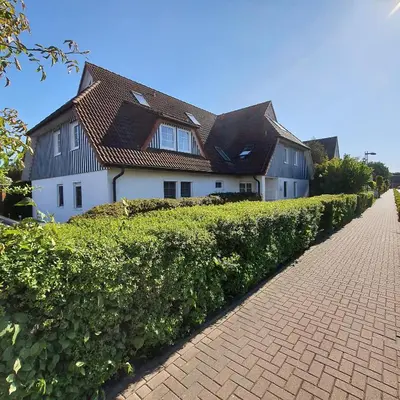 Das Gebäude in dem sich die Ferienwohnung befindet