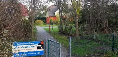 Ein Garten an der Unterkunft Strandlöper