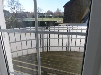 Ein Balkon oder eine Terrasse in der Unterkunft Ostseeperle