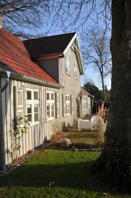 Ein Garten an der Unterkunft Traumfängerhaus Engel