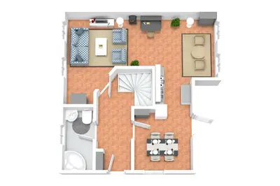 Grundriss der Unterkunft Ferienhaussiedlung Strandperlen Weidenhof 6a (Typ VII)