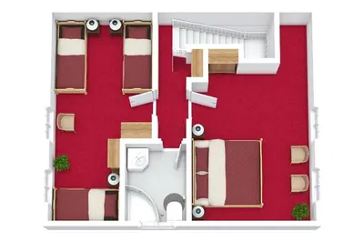 Grundriss der Unterkunft Ferienhaussiedlung Strandperlen Sanddornhof 3b (Typ VI)