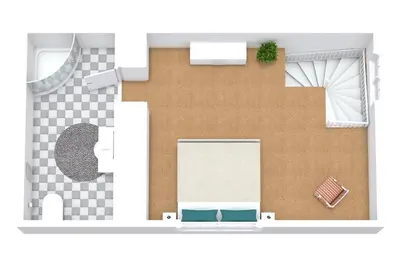 Grundriss der Unterkunft Ferienhaussiedlung Strandperlen Weidenhof 3d (Typ I)
