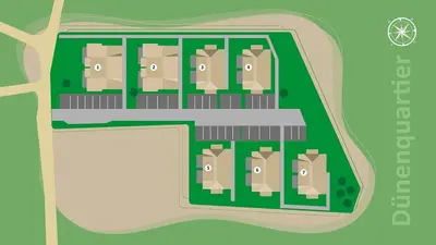Grundriss der Unterkunft Dünenquartier Apartment 10