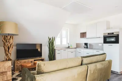 Küche/Küchenzeile in der Unterkunft Dünenquartier Apartment 22