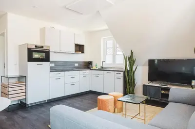 Küche/Küchenzeile in der Unterkunft Dünenquartier Apartment 25
