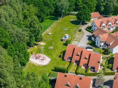 Blick auf Ferienpark Freesenbruch Doppelhaushälfte 10 - Lieblingsplatz aus der Vogelperspektive