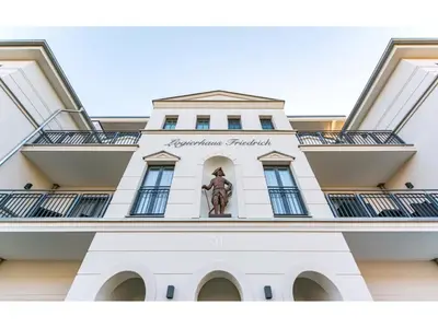 Ein Balkon oder eine Terrasse in der Unterkunft Logierhaus Friedrich WE 6 - 