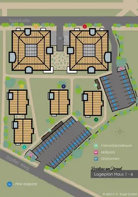 Grundriss der Unterkunft Residenz am Strand Wohnung 4-61