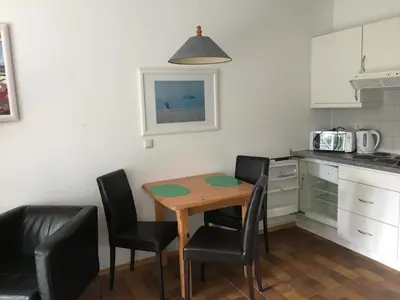 Küche/Küchenzeile in der Unterkunft Gästehaus W 8