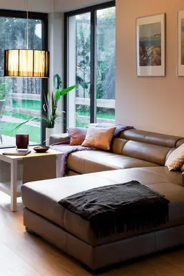 Ein Sitzbereich in der Unterkunft FW Huflattich - Sauna, Kamin & Terrasse