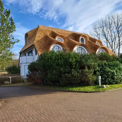 Das Gebäude in dem sich die Ferienwohnung befindet