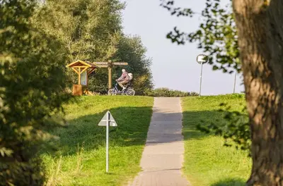 Radfahren an der Unterkunft Ferienwohnung Seeblick mit Kamin oder in der Nähe