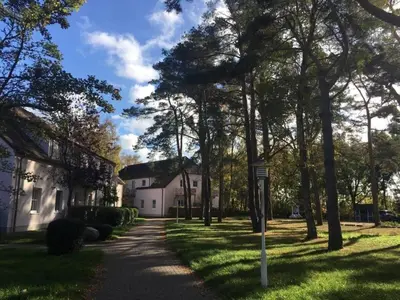 Ein Garten an der Unterkunft Ferienwohnung Strandkoje