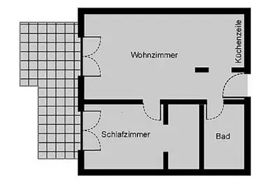Grundriss der Unterkunft Oewern Diek App 39