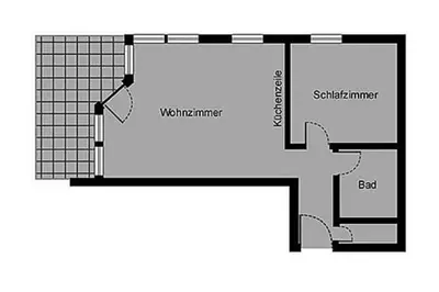 Grundriss der Unterkunft Oewern Diek App 40